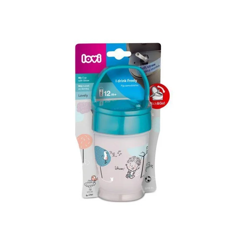 Môj hrnček so slamkou Lovely Junior 250 ml chlapec