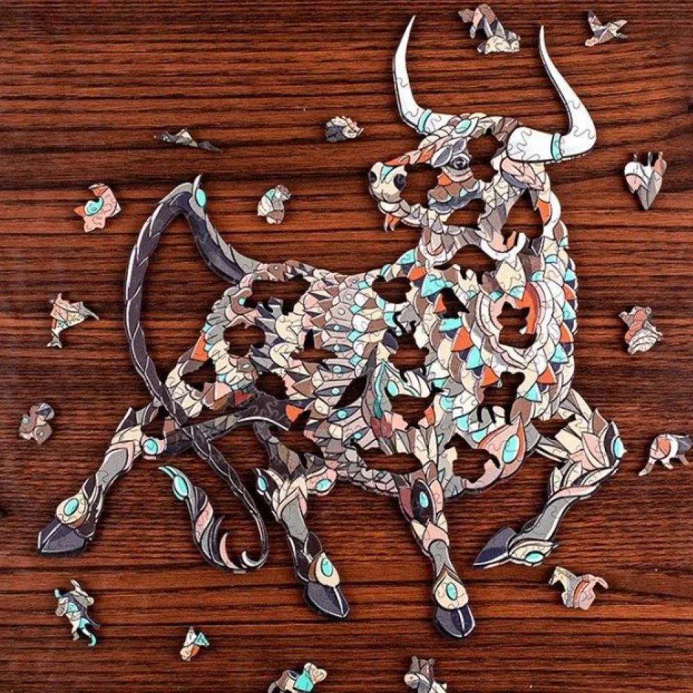 Drevené puzzle Buffalo/M 138 dielikov, veľkosť M