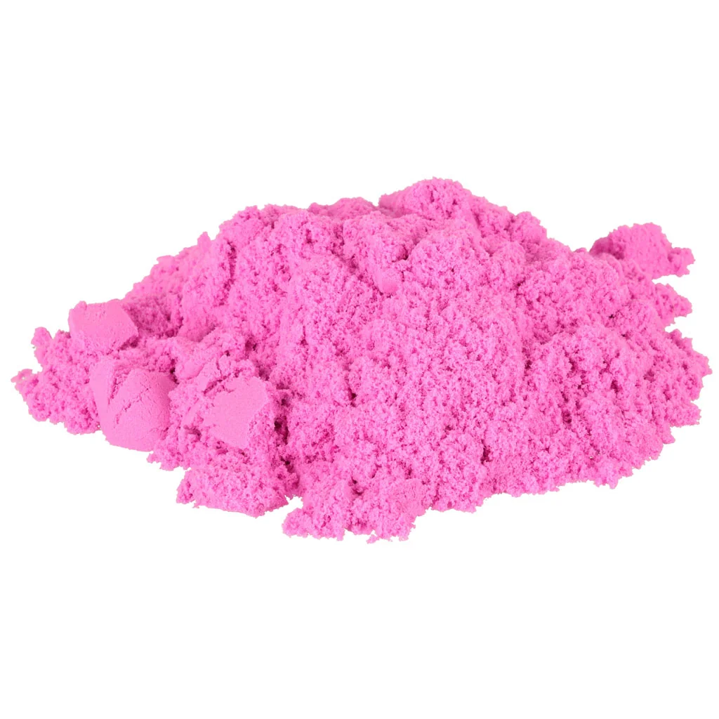 Kinetický piesok 1 kg ružový – 8 formičiek + nafuk. pieskovisko