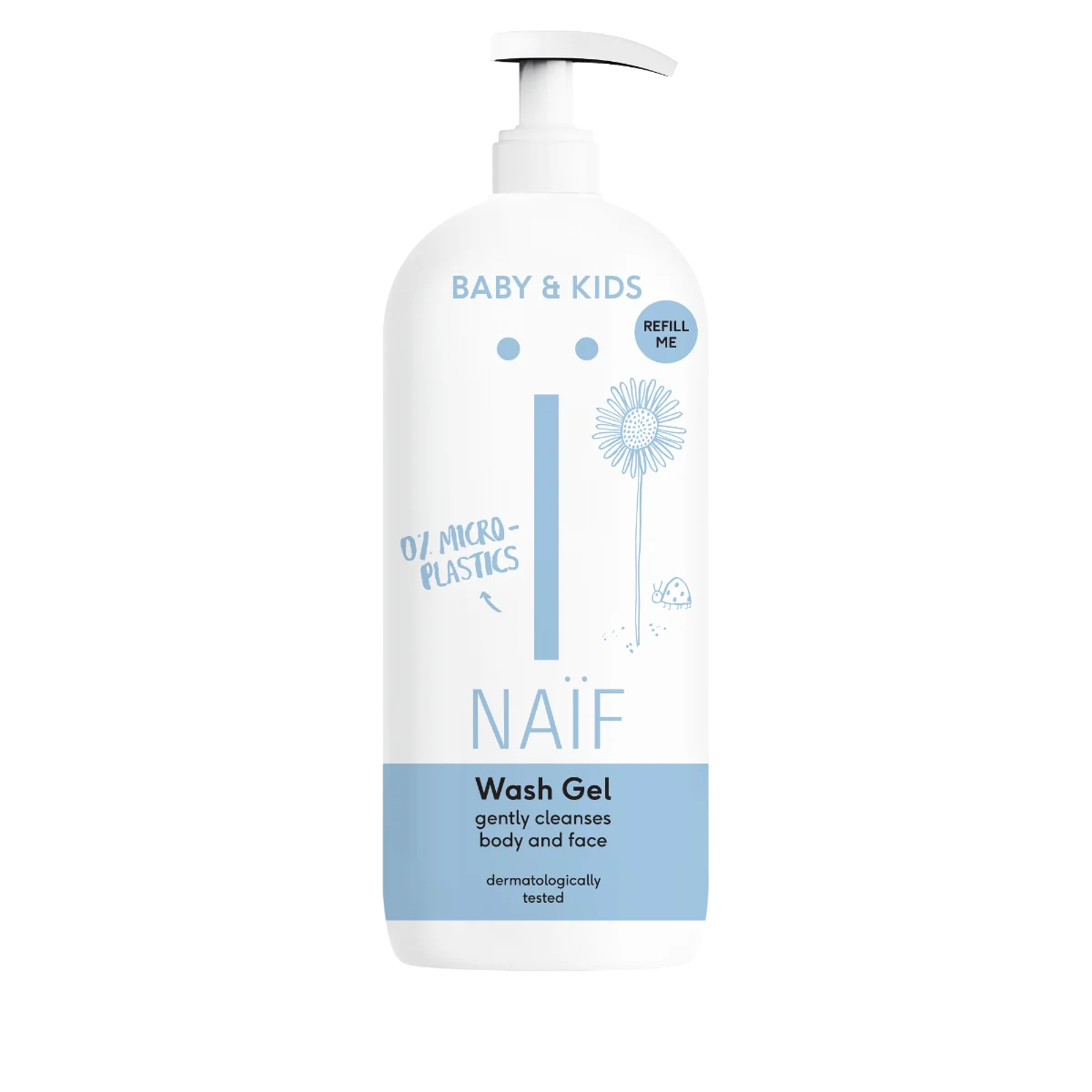 NAÏF Čistiaci a umývací gél pre deti a bábätká 1×500 ml, čistiaci a umývací gél pre deti