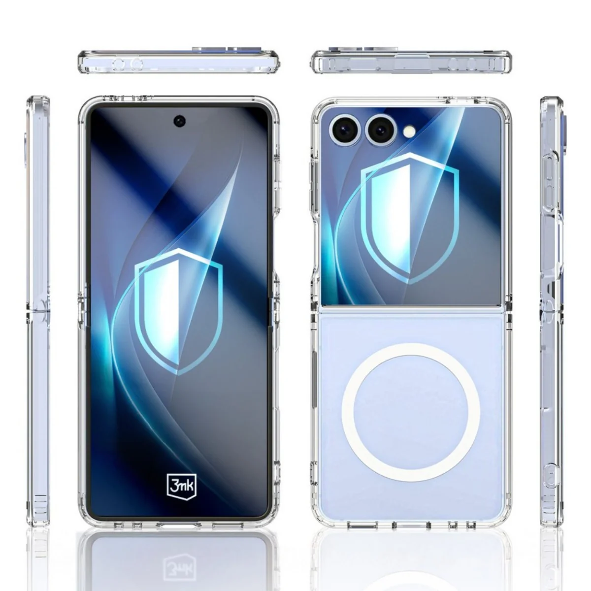 Armor MagCase puzdro pre Samsung Galaxy Z Flip 7 - Transparentná
