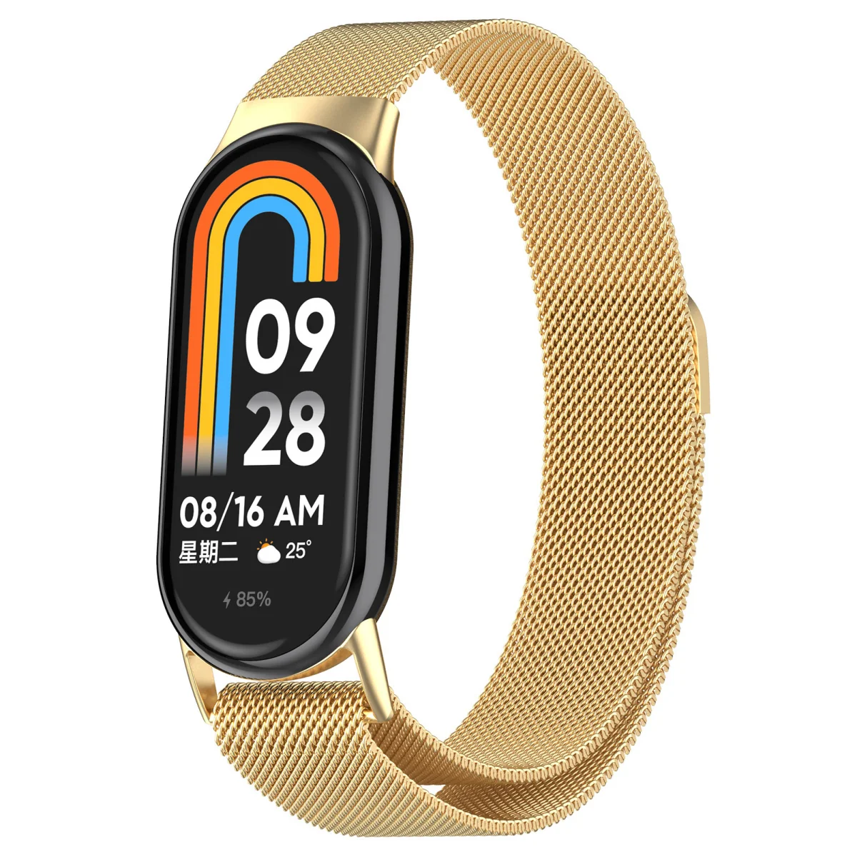 BStrap Milanese remienok na Xiaomi Mi Band 8 gold