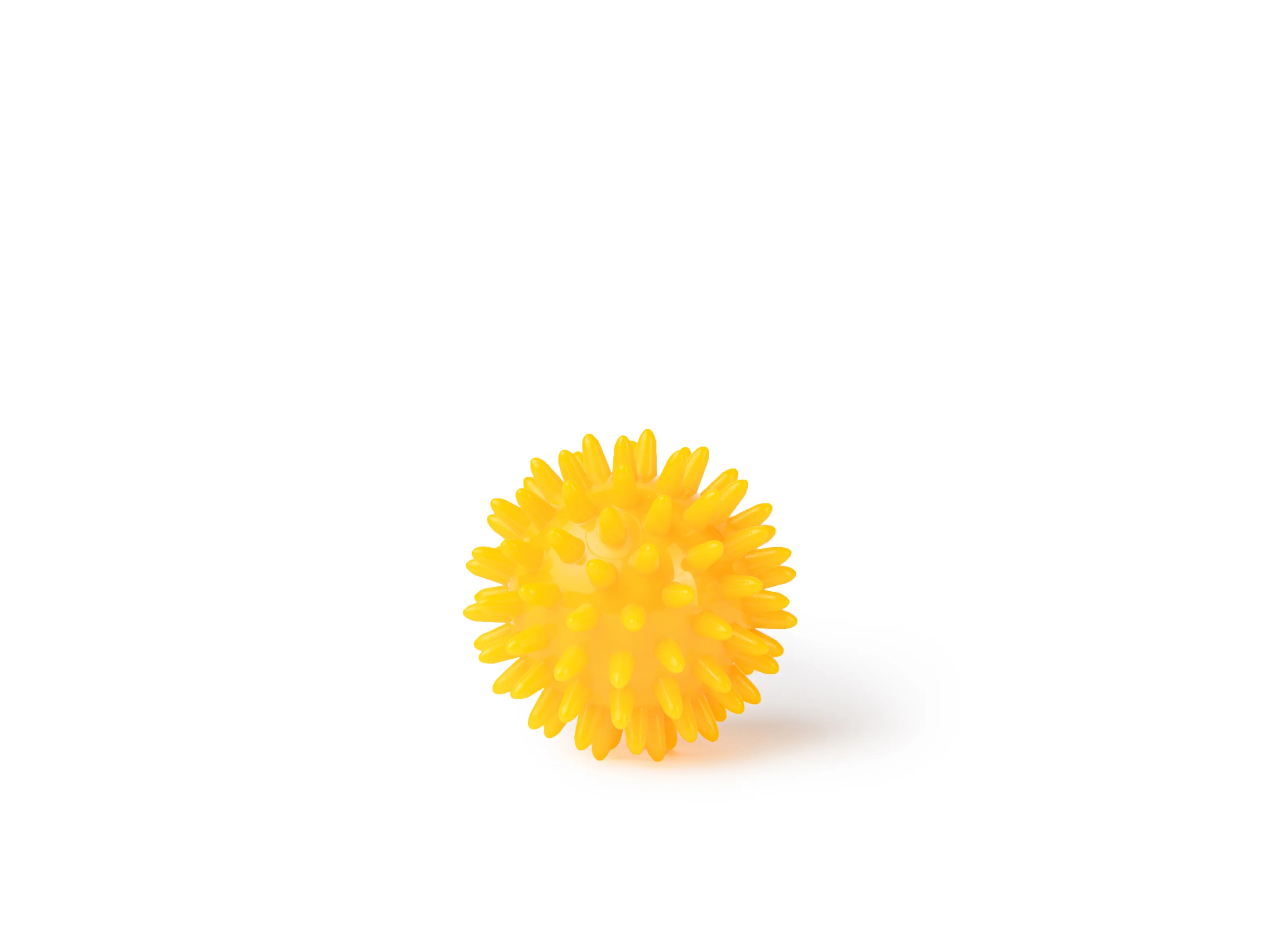 Rehabiq Masážna loptička ježko, 6 cm, žltá 1 ks