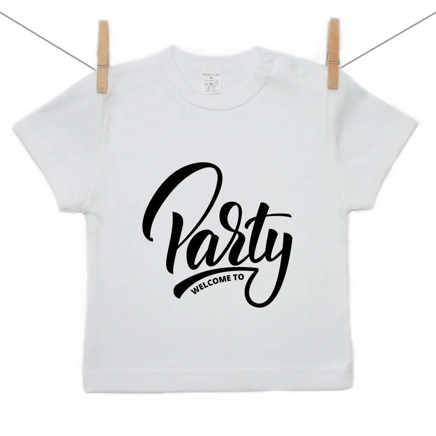 Boodyy Tričko s krátkym rukávom Welcome to party Veľkosť: 68