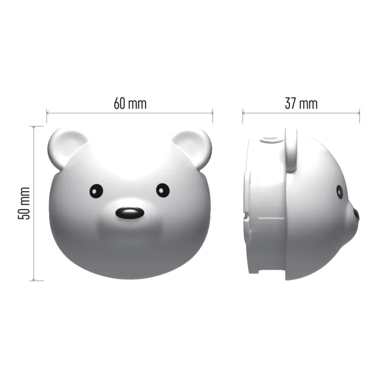 EMOS LED nabíjacia čelovka medveď, 80 lm, 500 mAh 1 ks