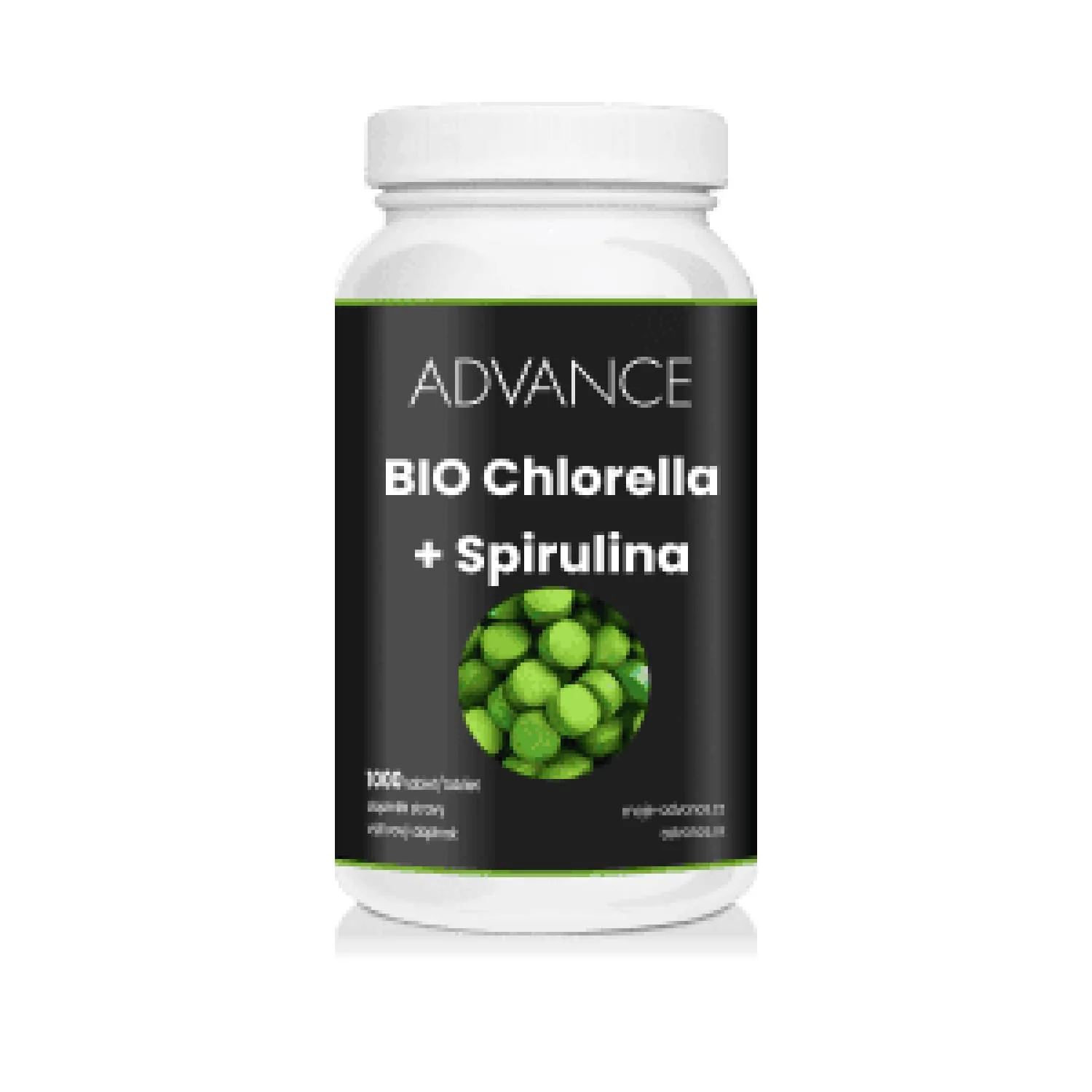 ADVANCE Chlorella + Spirulina BIO 1000 tabliet 1×1000 tbl, výživový doplnok