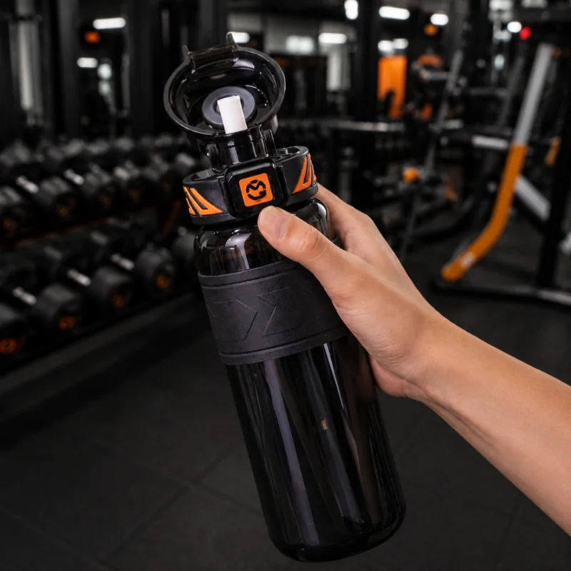 Livefy fľaša na vodu Aqua 680ml, čierna