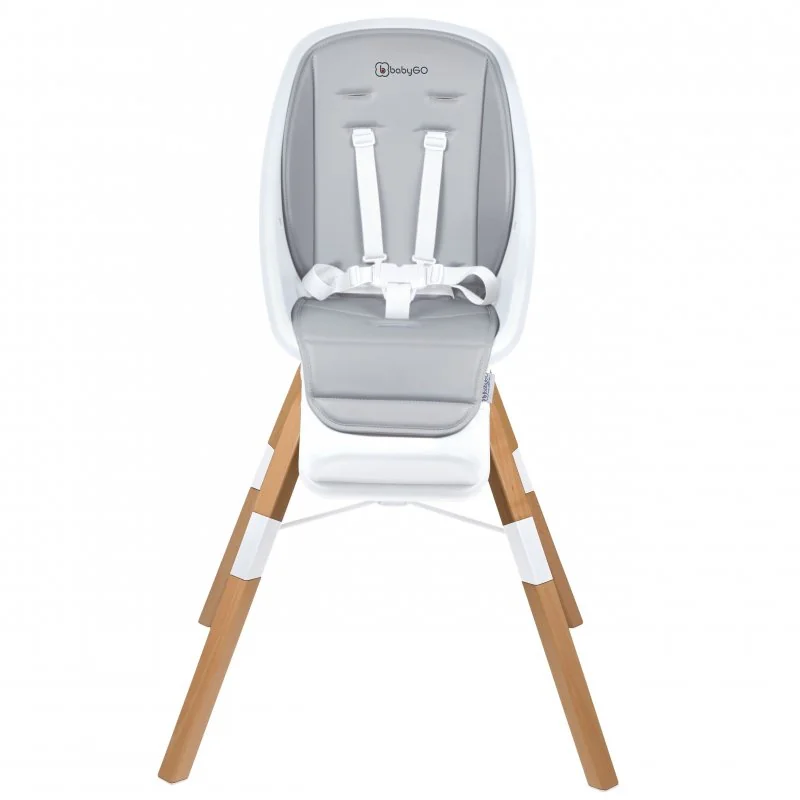 BABYGO jedálenská stolička CAROU 360° White