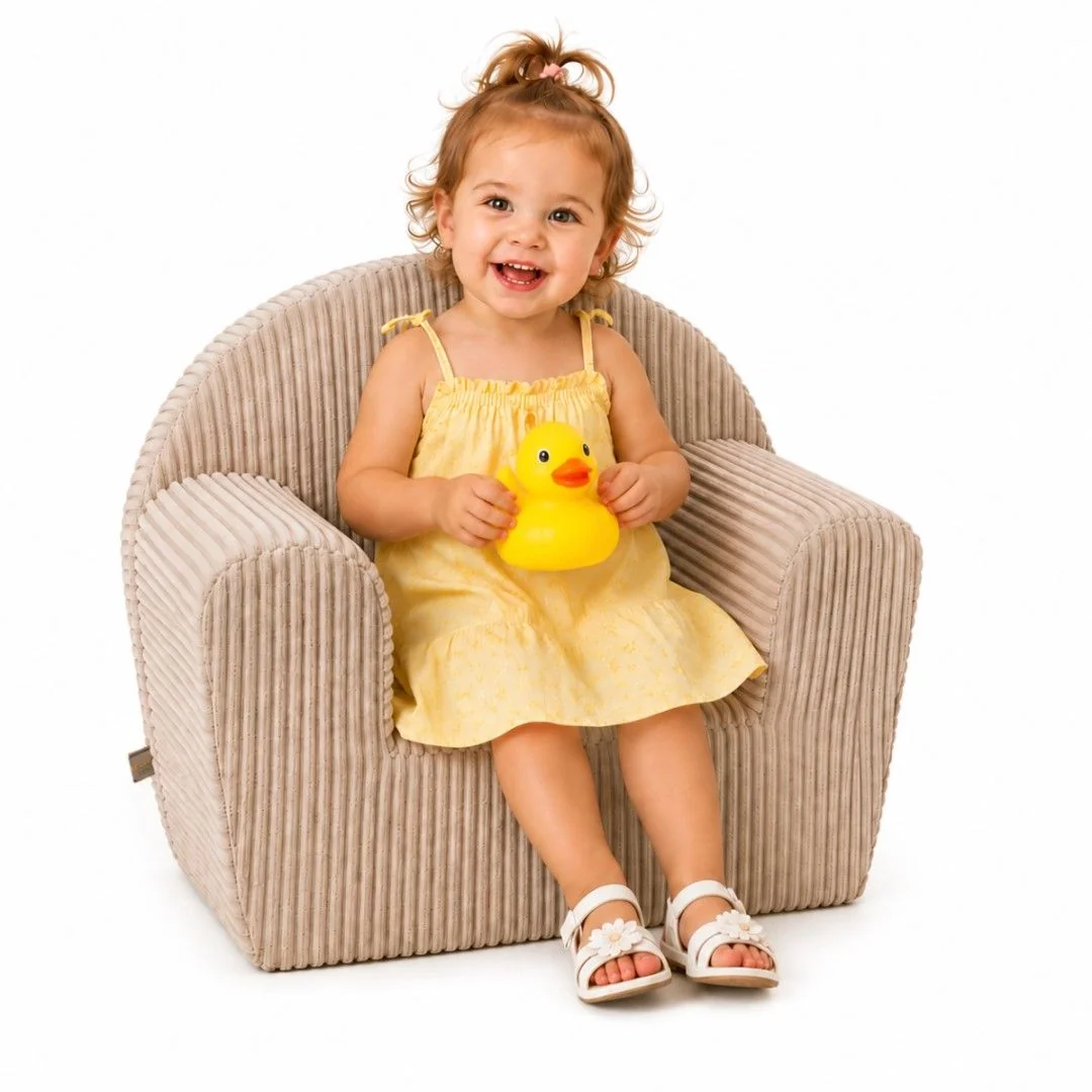 Detské kresielko Velvet s bočným vreckom Baby Nellys, bežové