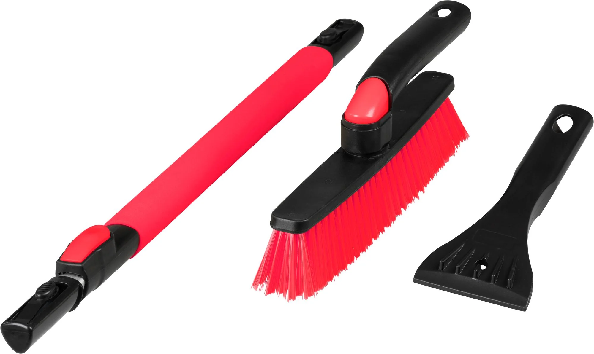 Strend Pro Premium metlička so škrabkou, 1 ks Na auto, predlžovateľná rukoväť, 91-130 cm