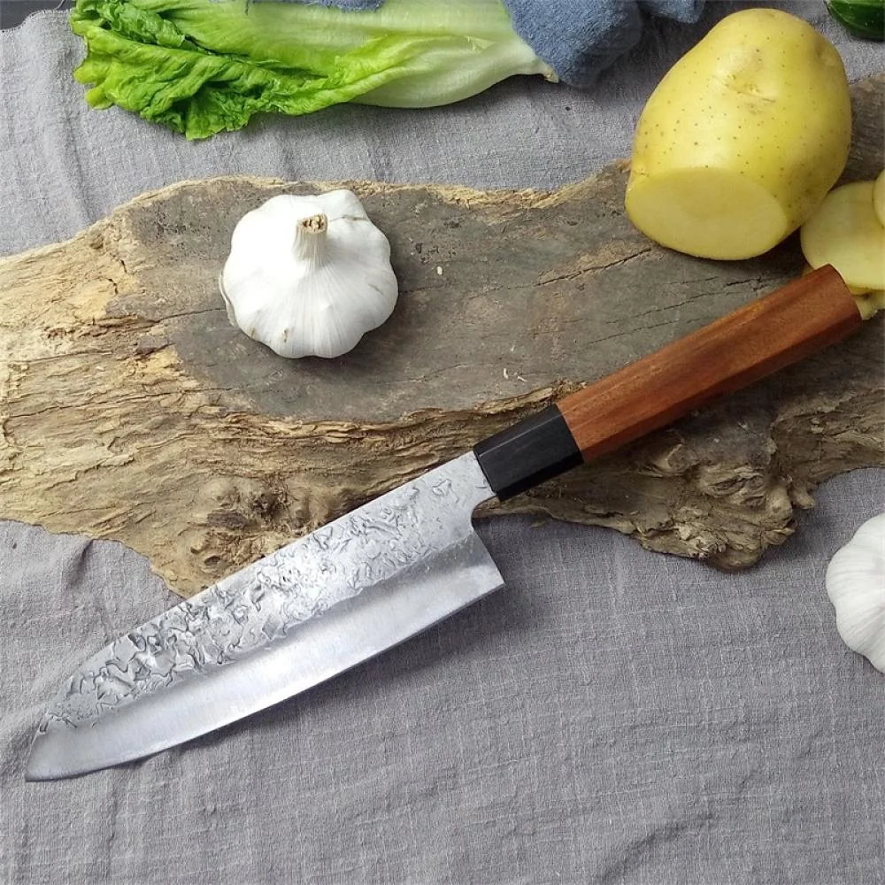 Kuchynský nôž Kiritsuke s drevenou rukoväťou Kiritsuke/Hnedá