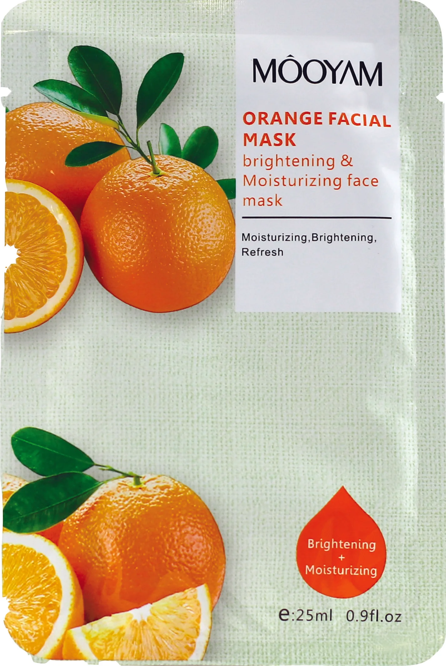 Mooyam pleťová maska Orange 1×25 ml, pleťová maska