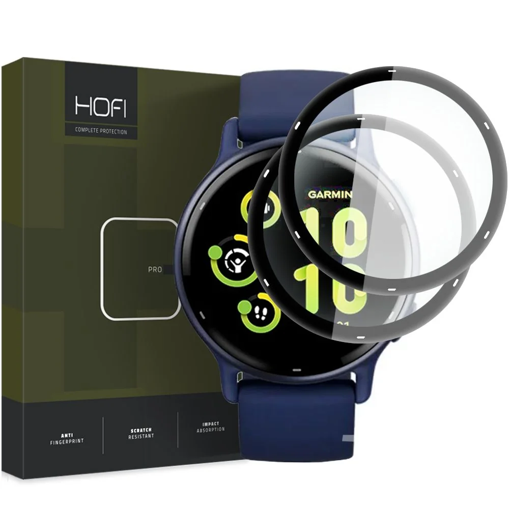 HOFI Hybrid 2x ochranné sklo na Garmin Vivoactive 5, čierne 