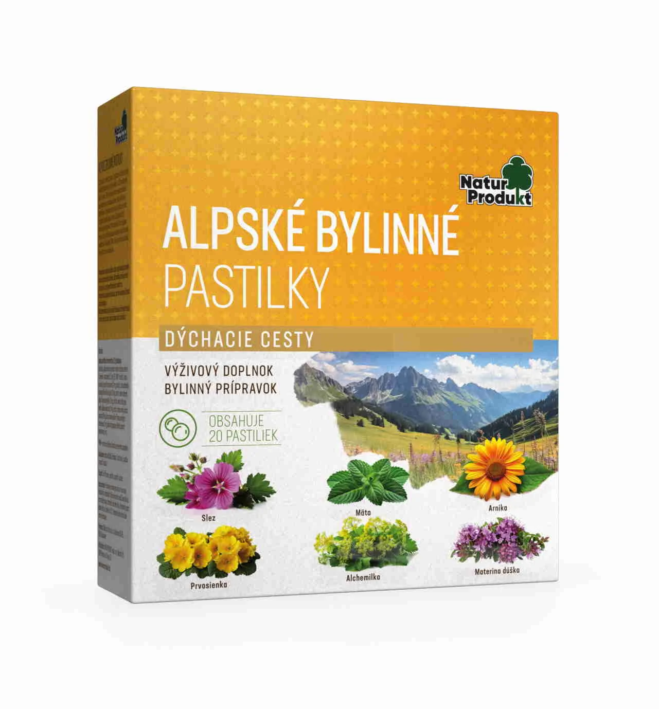 Naturprodukt Alpské pastilky 20 ks