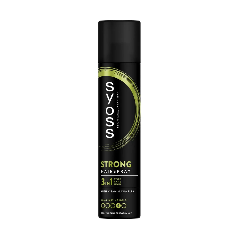 SYOSS LAK NA VLASY STRONG 3V1 300ML 1×300 ml, lak na vlasy