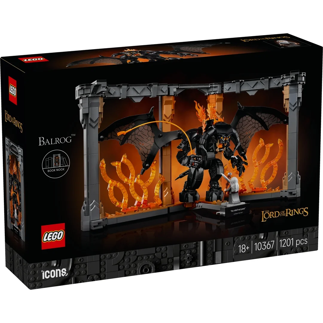 LEGO® Icons 10367 Knižná zarážka: Pán prsteňov - Balrog™