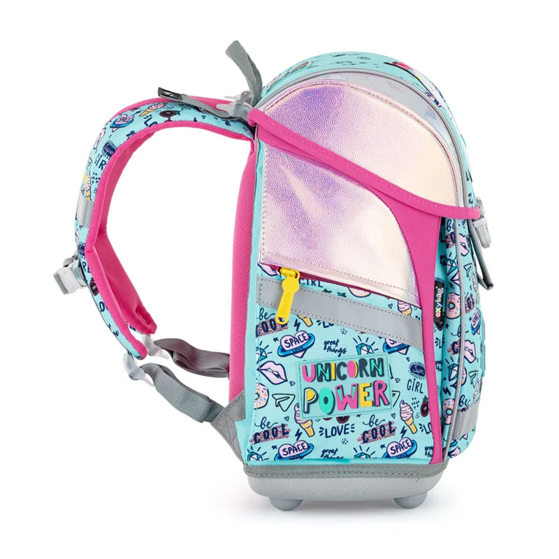 Školský batoh PREMIUM LIGHT Unicorn iconic Jednorožec, fialový