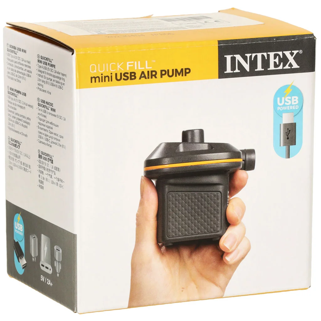 Elektrická USB pumpa na matrac 5 V/2 A, 150 l/min, 2 nadstavce 