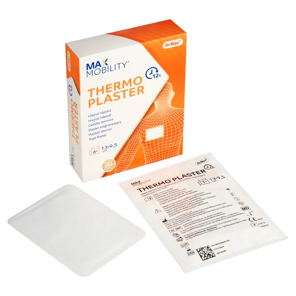 Dr. Max Thermoplaster 13x9,5cm 6 ks 1×6 ks, hrejivé náplasti