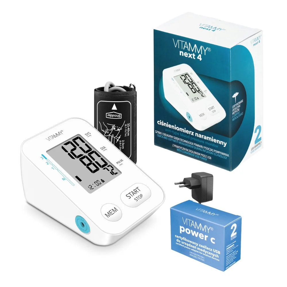 VITAMMY NEXT 4 ramenný tlakomer + adaptér USB-C POWER C