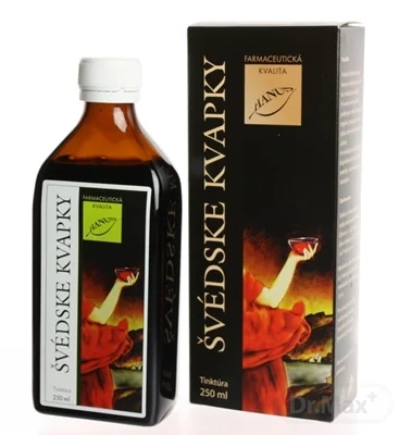 HANUS ŠVÉDSKE KVAPKY 1×250 ml, kvapky