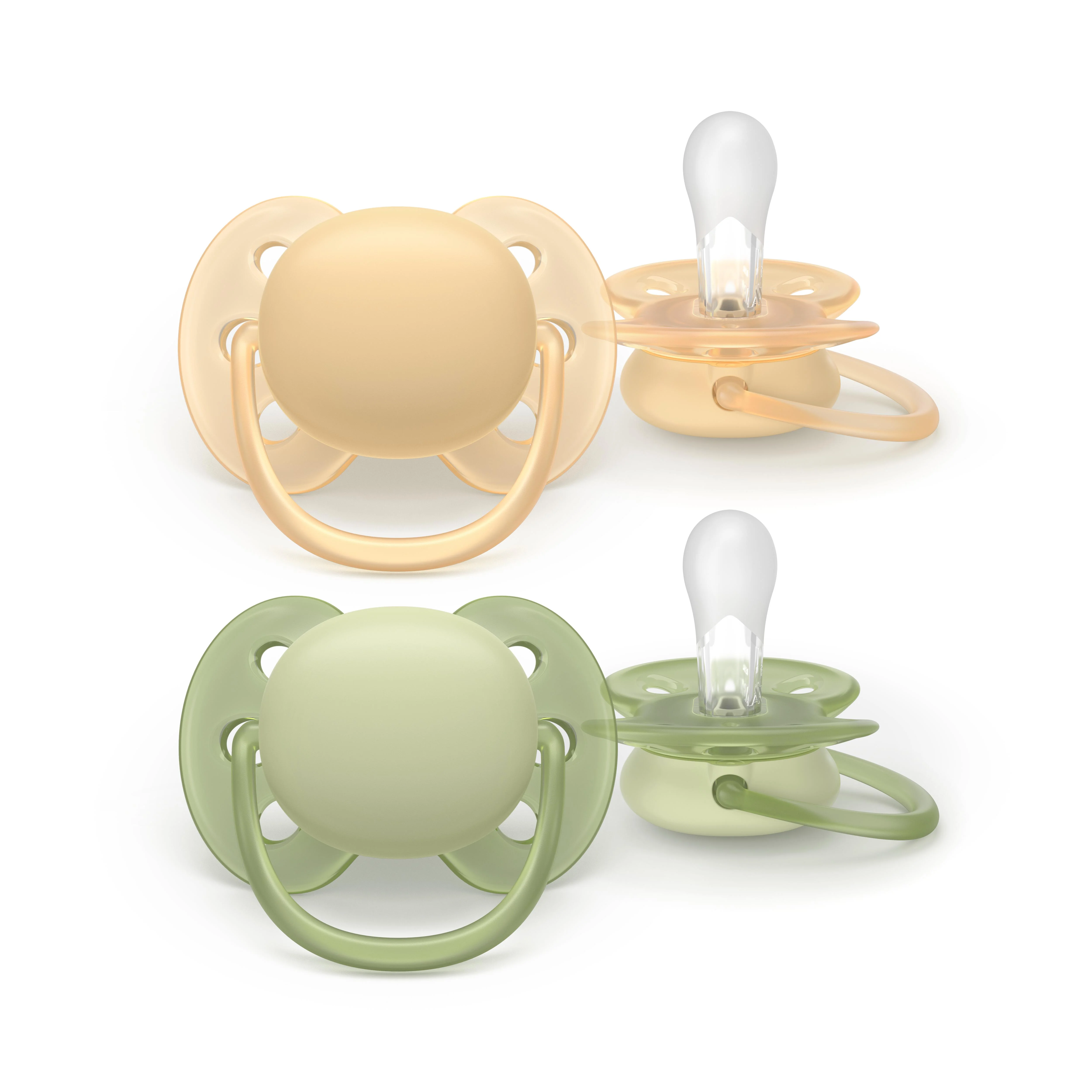 Philips AVENT - Cumlík Ultrasoft SCF091/45, 6-18 m, neutral 2 ks