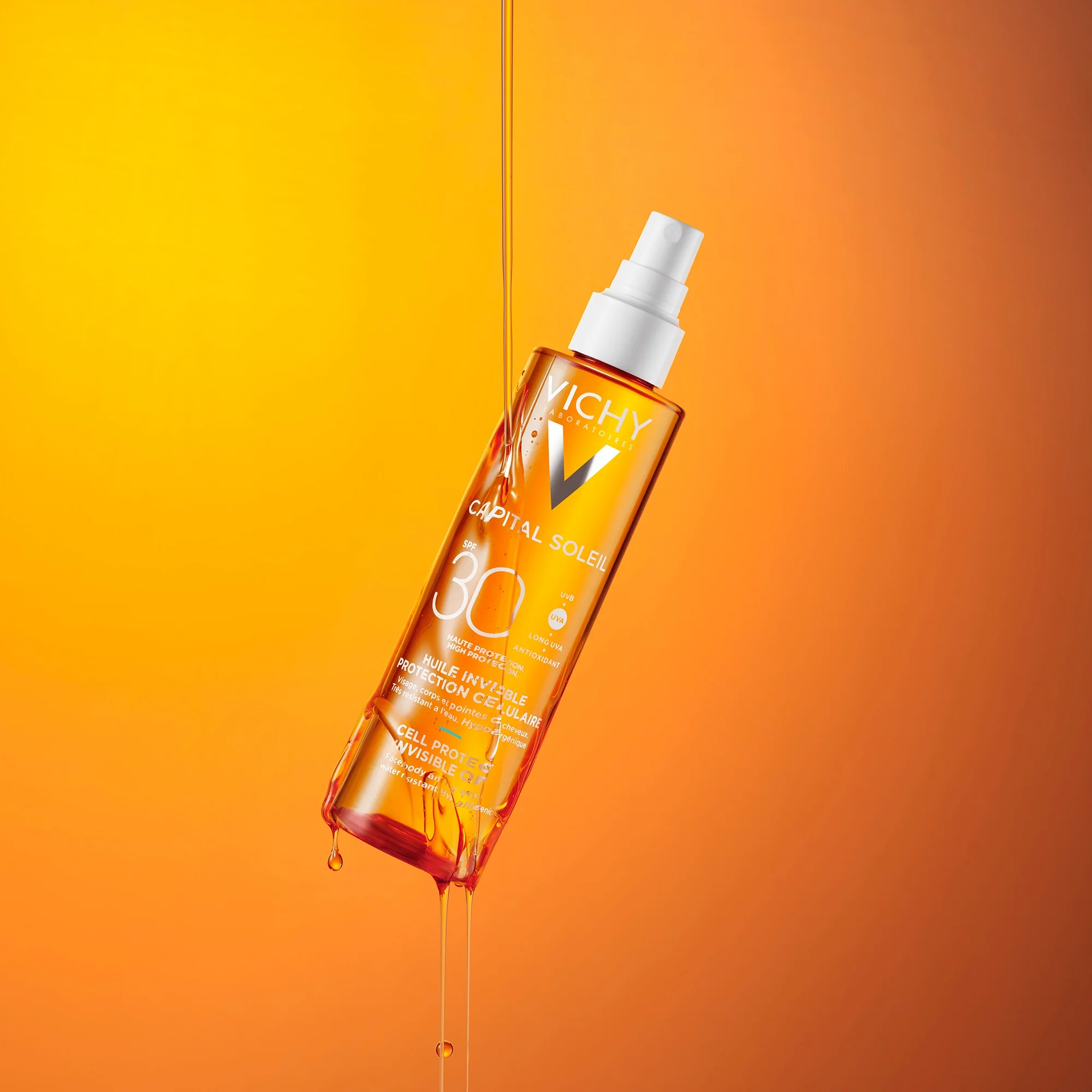 VICHY Capital Soleil Neviditeľný olej SPF30 200 ml