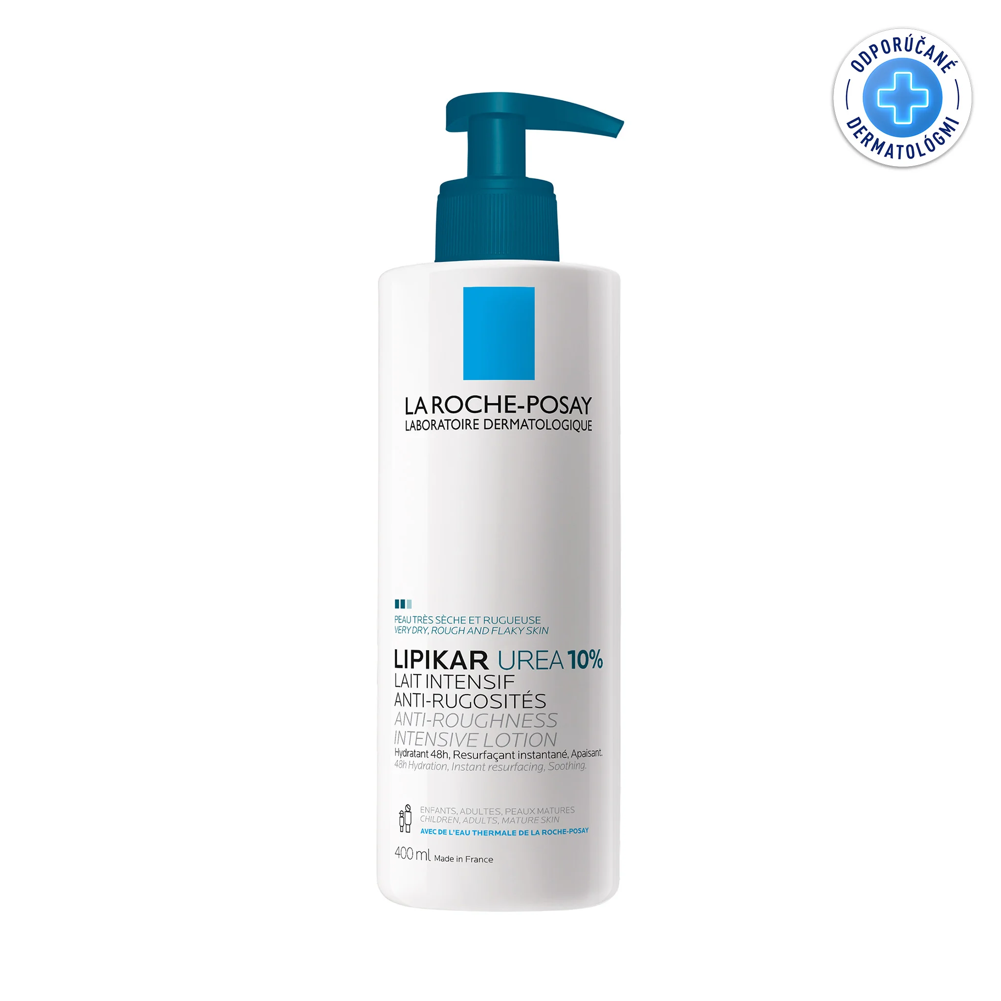 LRP Lipikar 10% UREA telové mlieko 400 ml 1×400 ml, telové mlieko
