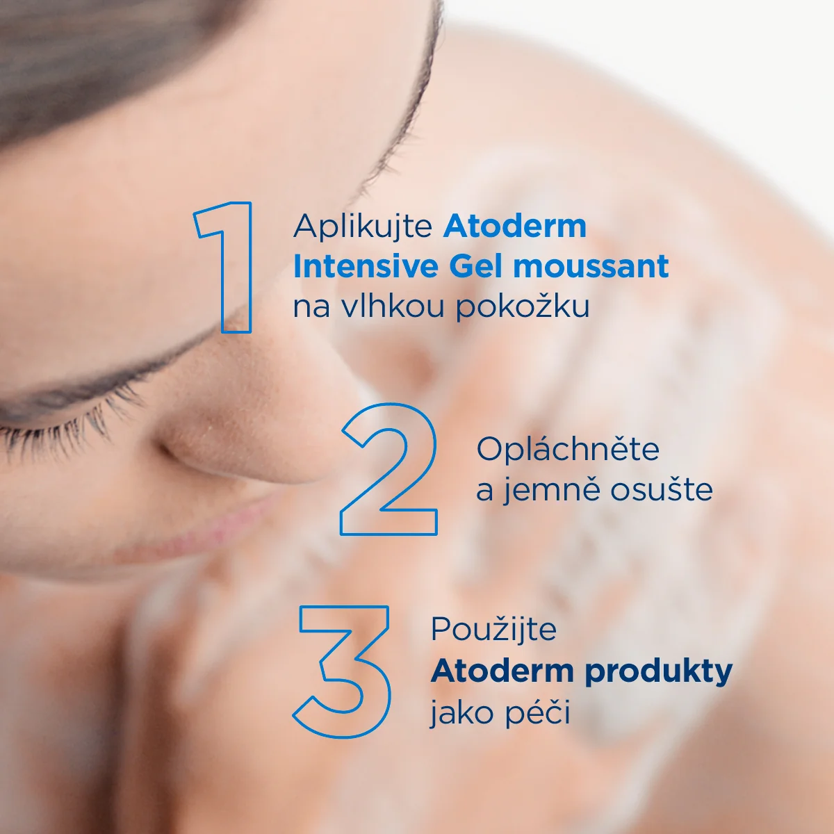 BIODERMA Atoderm Intensive gel moussant sprchový gél pre atopickú a suchú pokožku 1×1000 ml, upokojujúci sprchový gél v