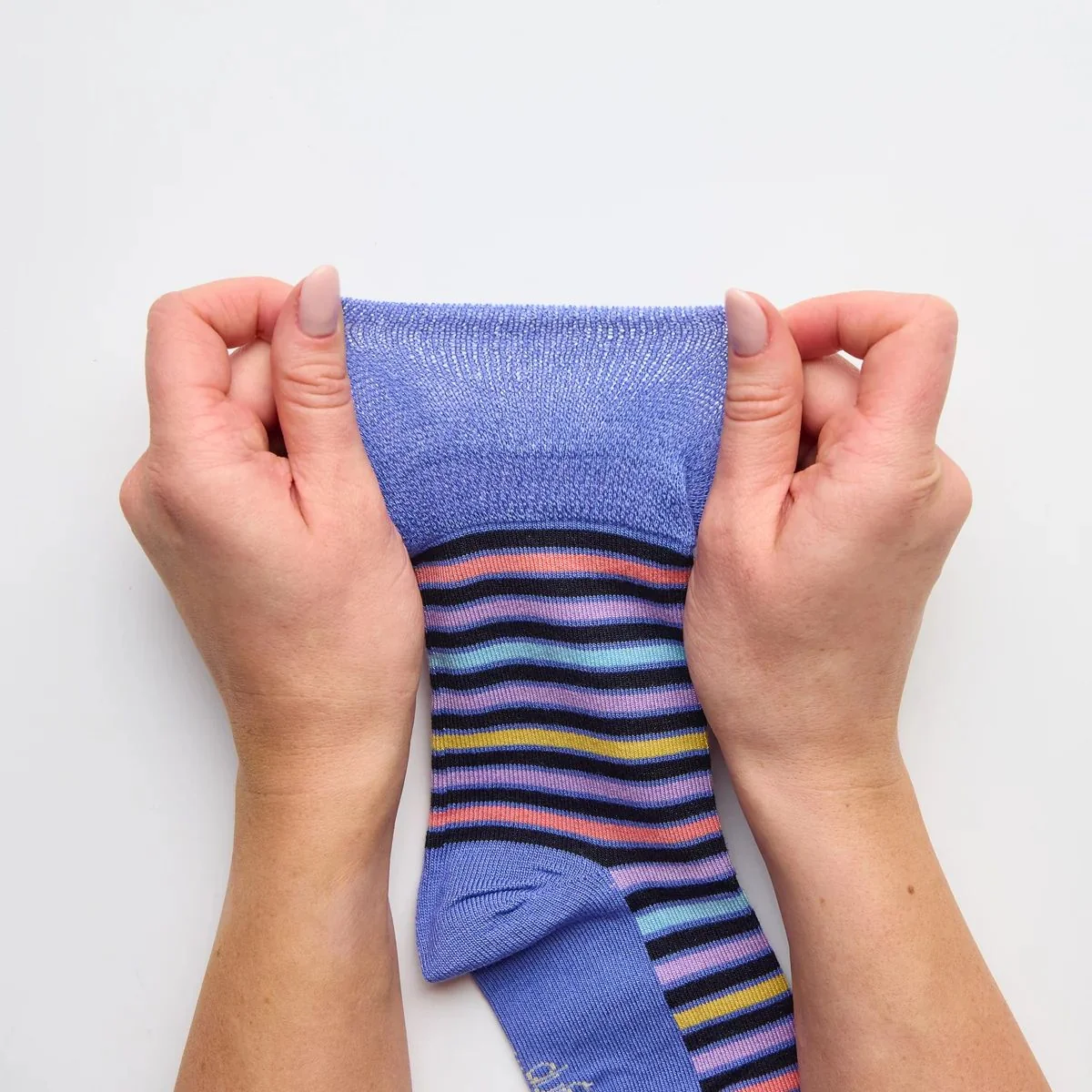 Dámske módne 3 páry Gentle Grip Bambus ponožky STRIPEY ARRAY Veľkosť ponožiek 37-42