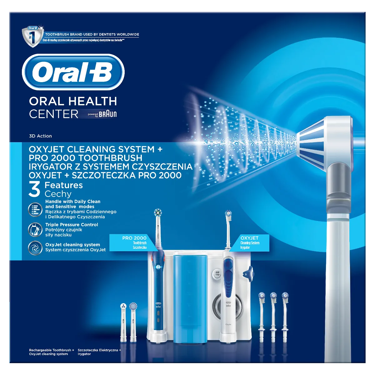 Oral B Center (Elektrická kefka Pro 2000 + Oxy Jet )