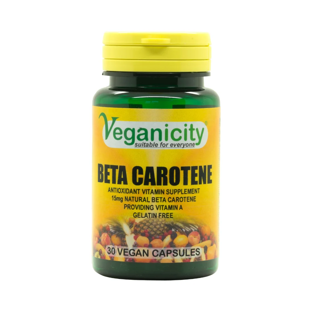 Veganicity prírodný betakarotén 15 mg, 30 vegan kapsúl