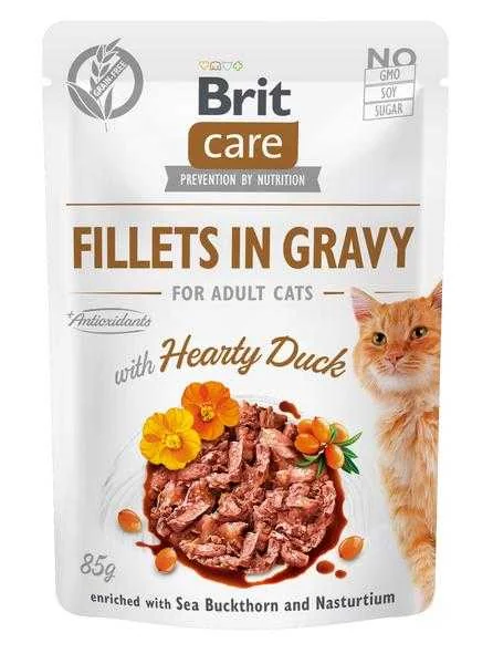 Brit Kapsička Care Cat Fillets In Gravy Duck 85g 1×85 g