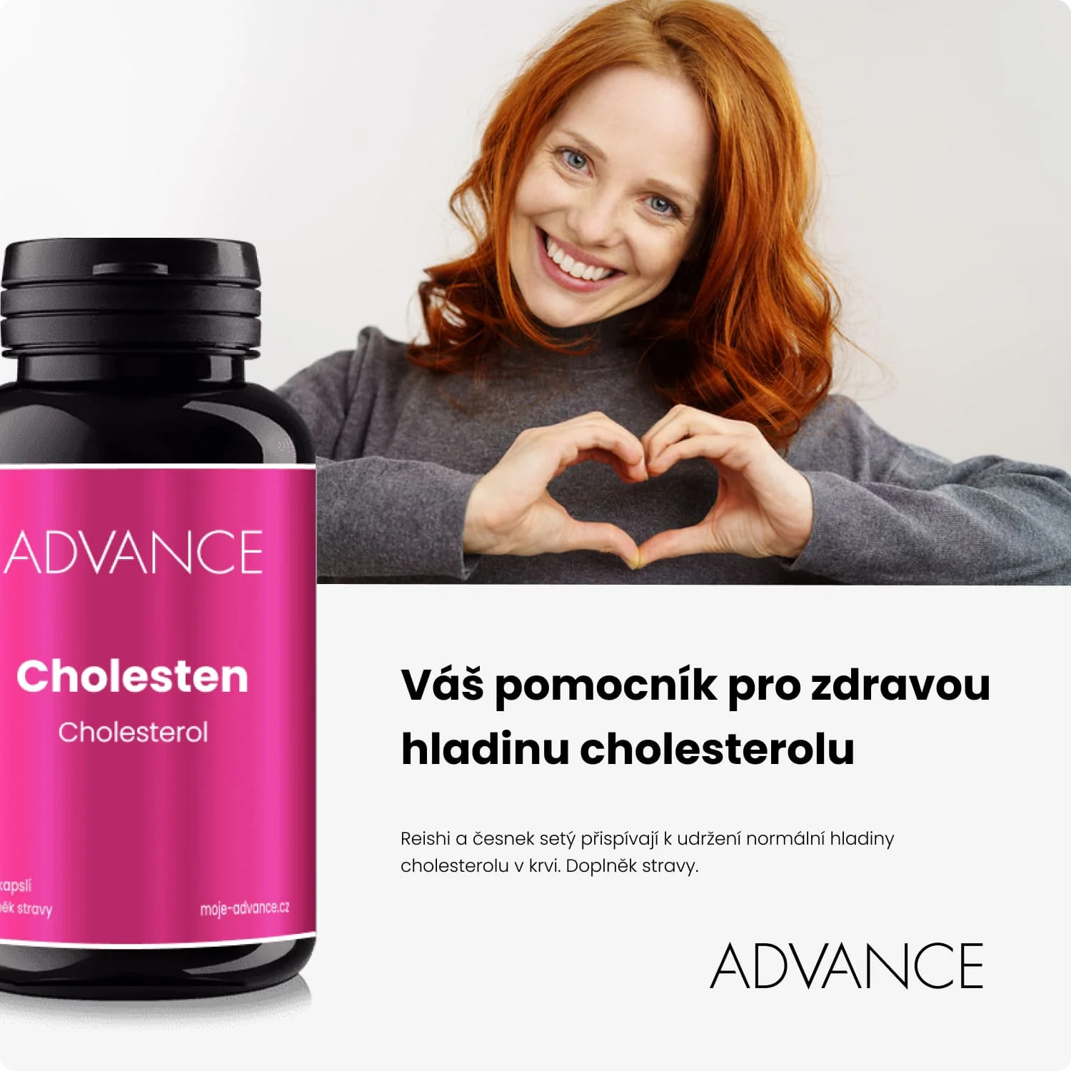 ADVANCE Cholesten 60 kapsúl - cholesterol 1×60 cps, výživový doplnok na udržanie hladiny choleserolu