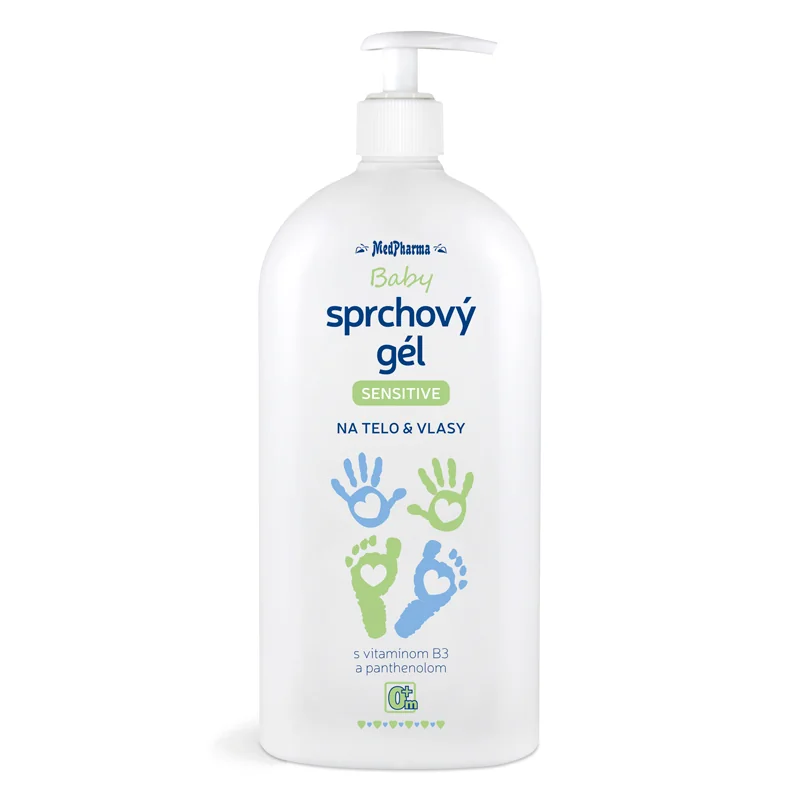 MedPharma Baby Sprchový gél SENSITIVE 1×500 ml, na telo a vlasy