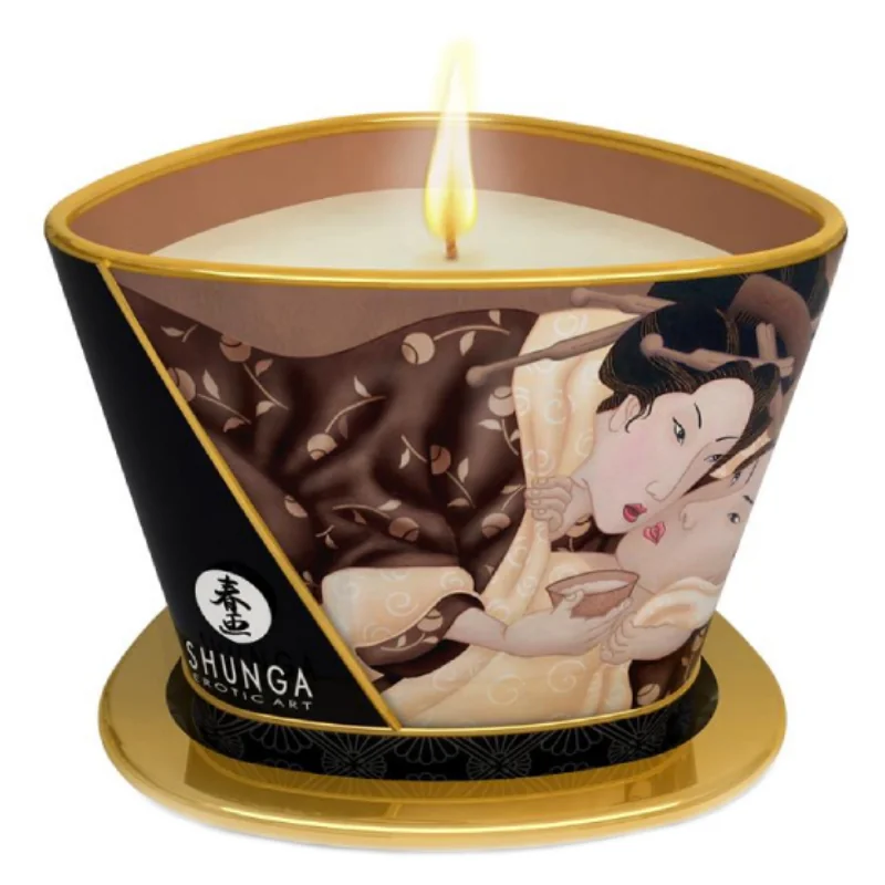 Libido stimulujúca masážna sviečka Warm Chocolate