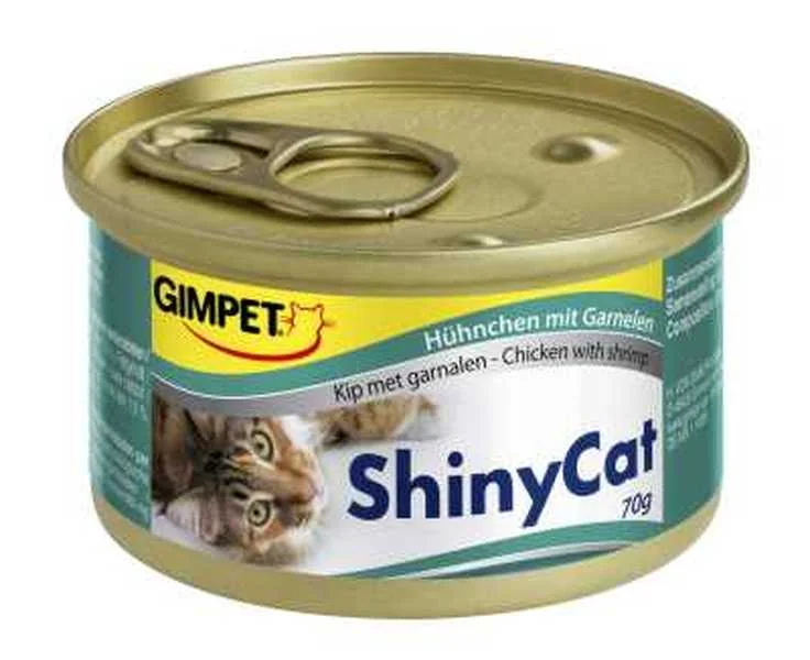 Shiny Cat Konzerva Kura+Krevety 1×70 g