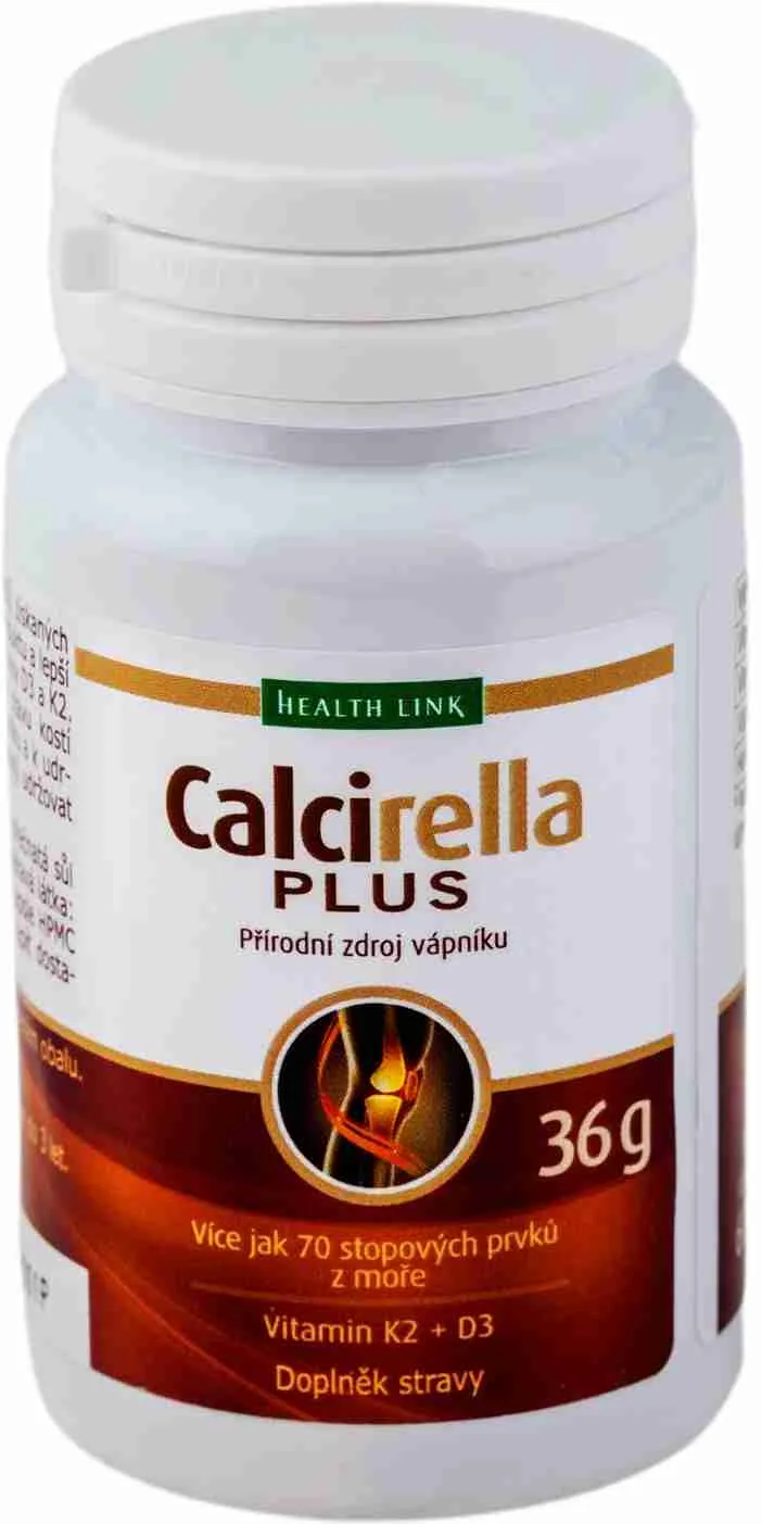 Health Link CALCIRELLA PLUS 1×60 cps, výživový doplnok na kosti