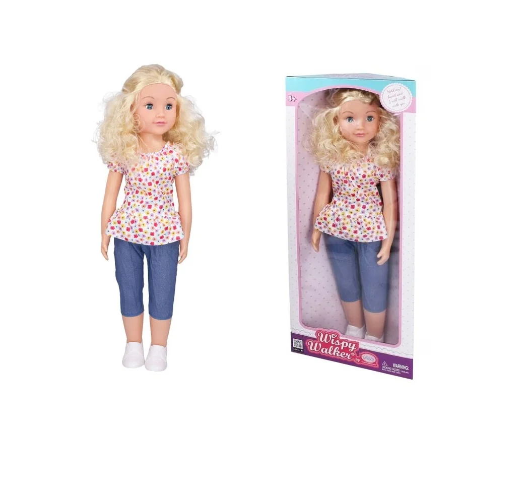 Bábika chodiaca blondína 70cm