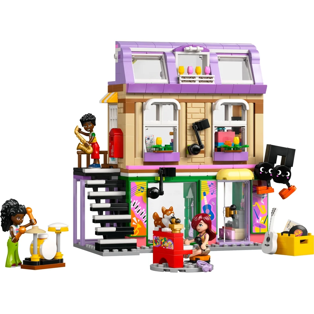 LEGO® Friends 42653 Obchod s hudobninami a byt