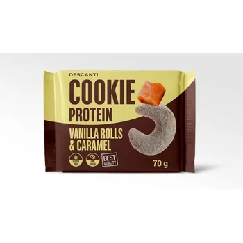 Descanti Cookie Protein Vanilla rolls&Caramel 1×1 ks