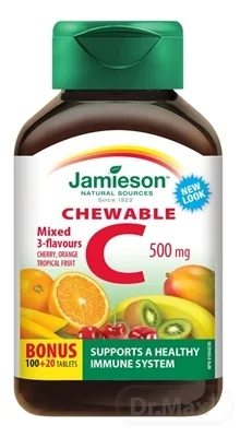 JAMIESON VITAMÍN C 500 mg mix 1×120 tbl, VITAMÍN C, mix
