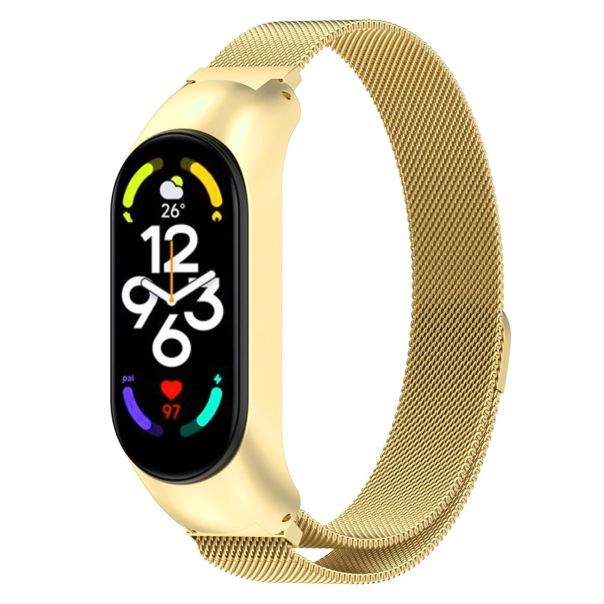 BStrap Milanese remienok na Xiaomi Mi Band 7 gold