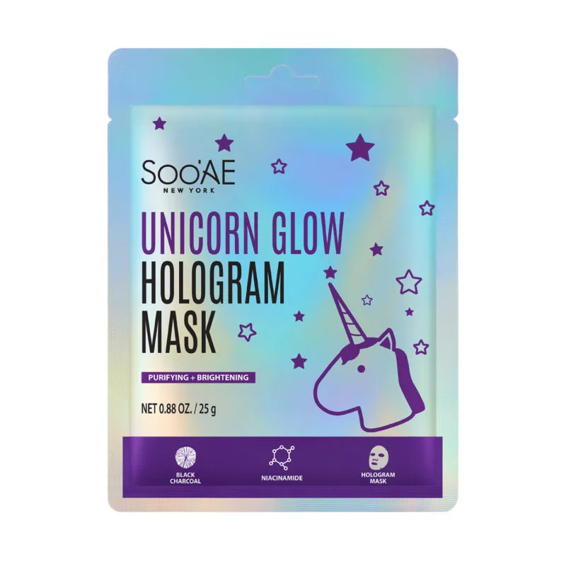 UNICORN GLOW HOLOGRAMOVÁ MASKA