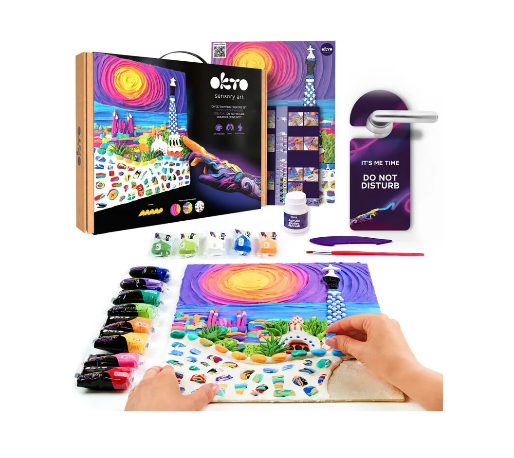 OKTO Výtvarný set "Park Guell Barcelona" 30x40cm