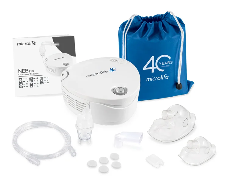 Microlife NEB 210 kompresorový inhalátor 1×1 ks, inhalátor
