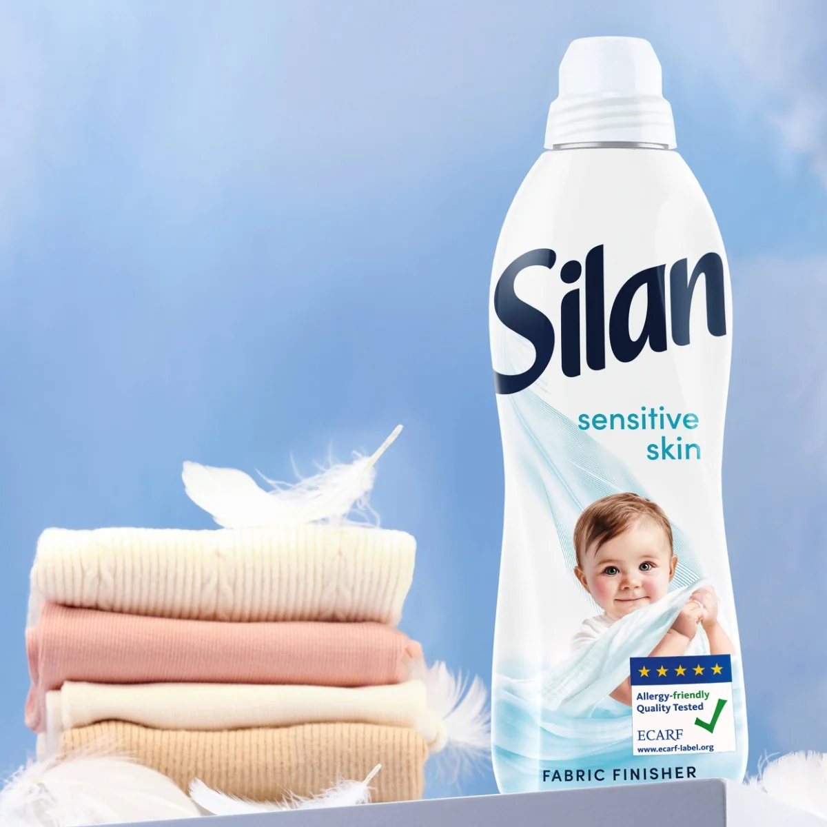 Silan aviváž Sensitive & Baby 64 praní, 1,408 l 1×1408 ml, aviváž