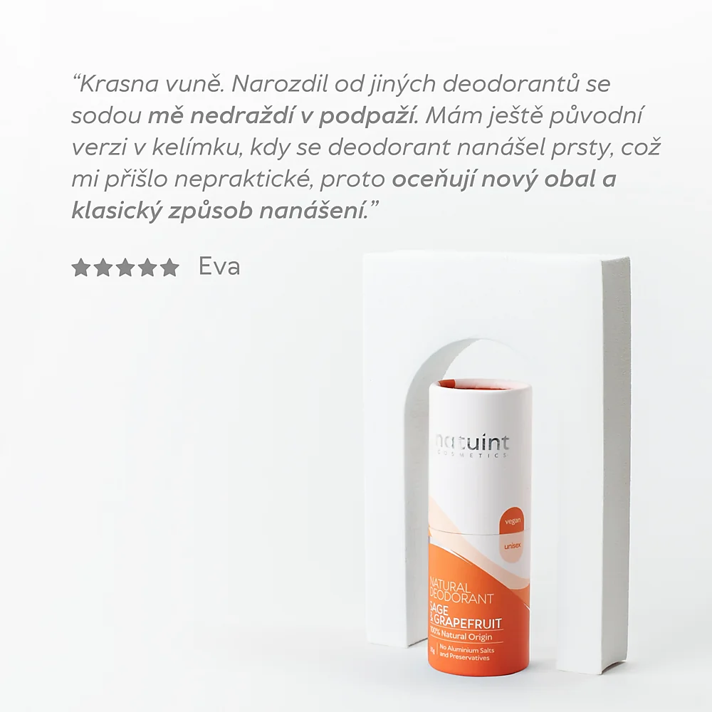 Krémový dezodorant   šalvia - grapefruit Natural Deodorant - Sage & Grapefruit UNISEX