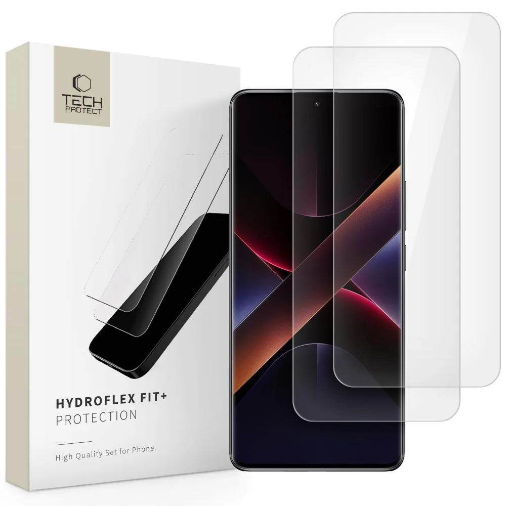 Tech-Protect Hydroflex Fit 2x ochranné sklo na Xiaomi Redmi Note 14 Pro 5G / 14 Pro Plus 5G / Poco X7 5G o 5G / 14 Pro Plus 5G / Poco X7 5G