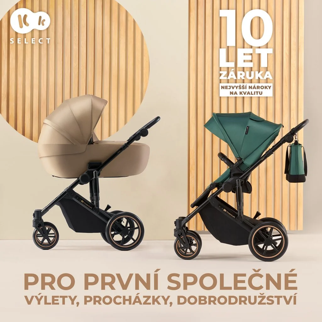 Kočík kombinovaný 2v1 Prime 2 Black 